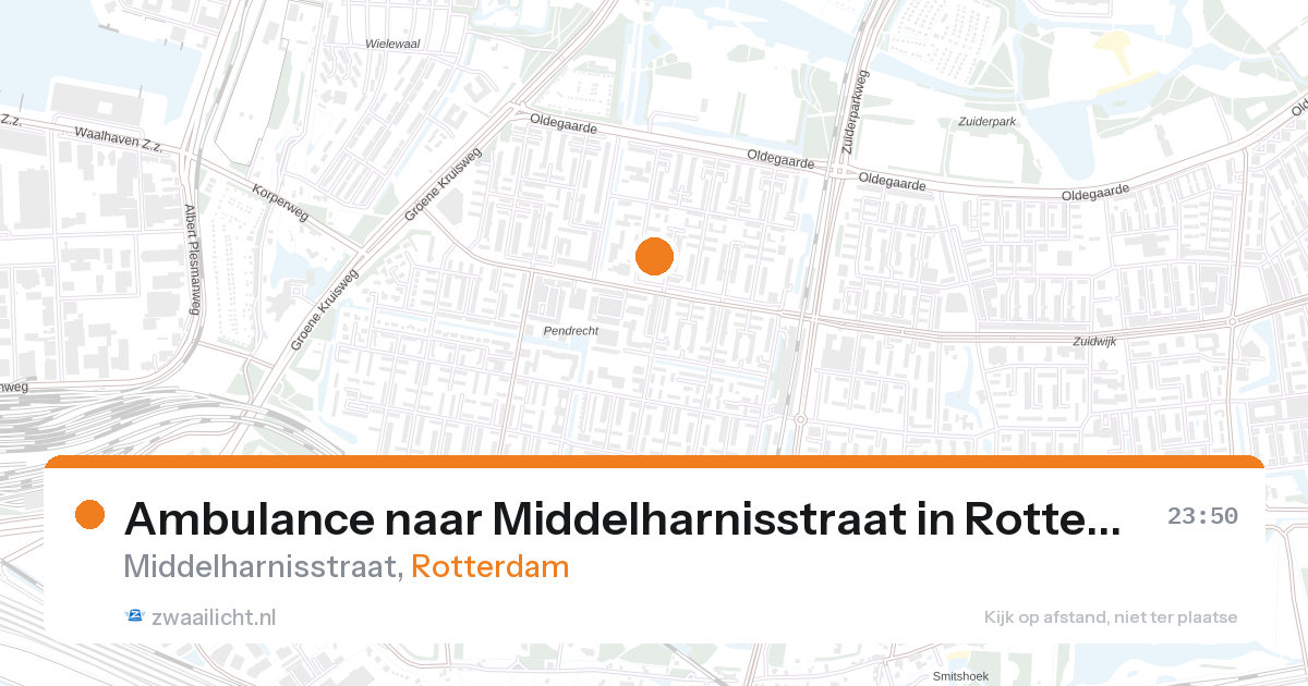 Ambulance naar Middelharnisstraat in Rotterdam — 26 aug 2026