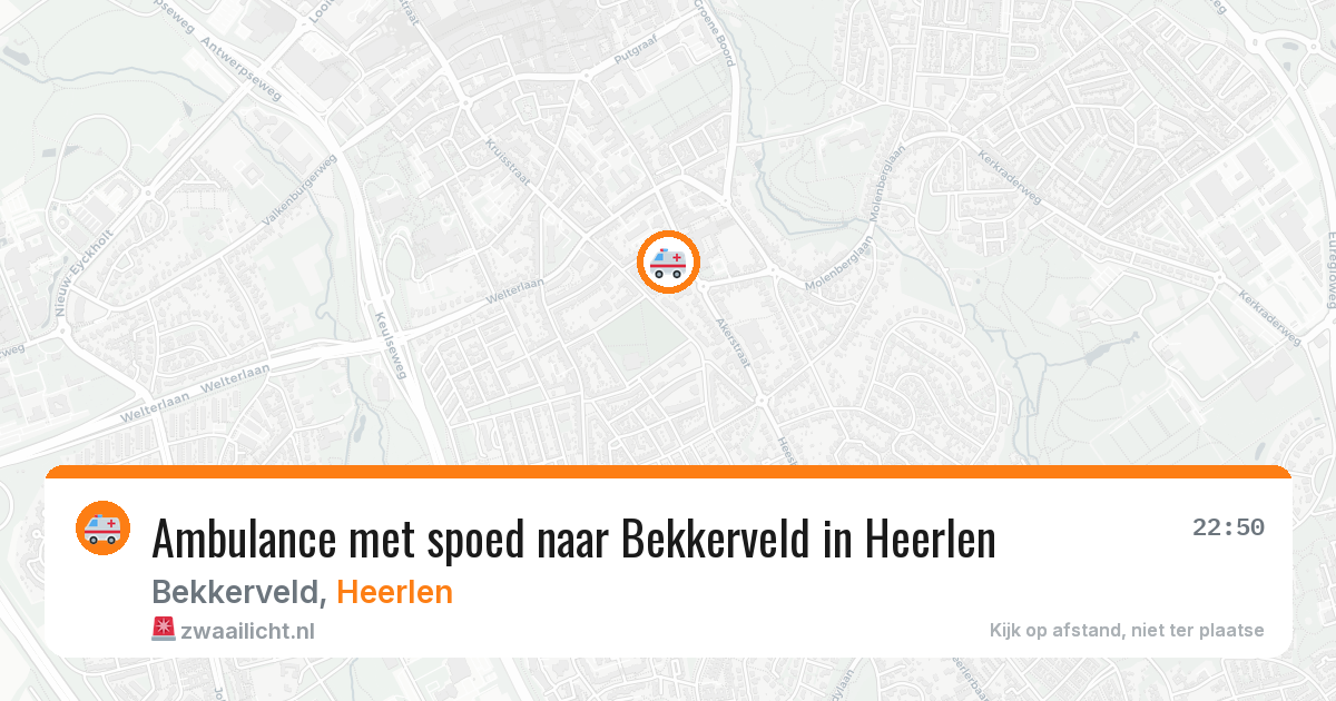 Ambulance met spoed naar Bekkerveld in Heerlen — 4 jul 2026