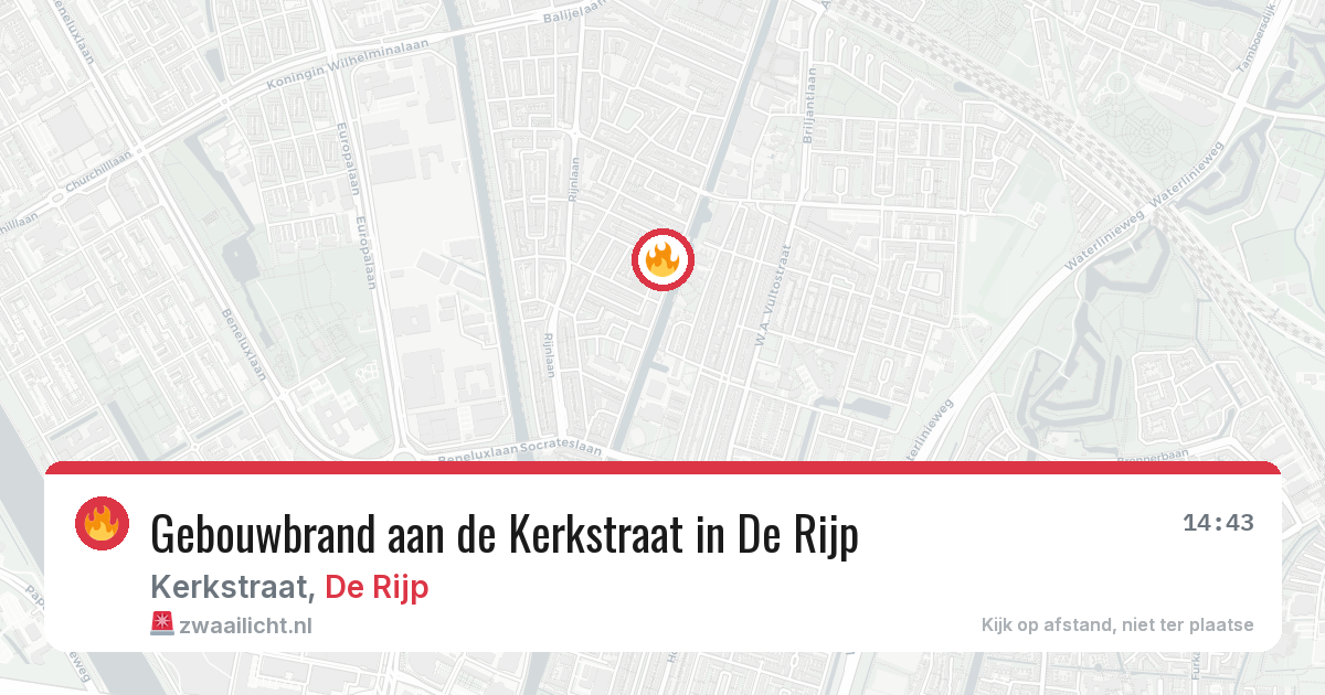 Gebouwbrand aan de Kerkstraat in De Rijp — 19 jan 2026