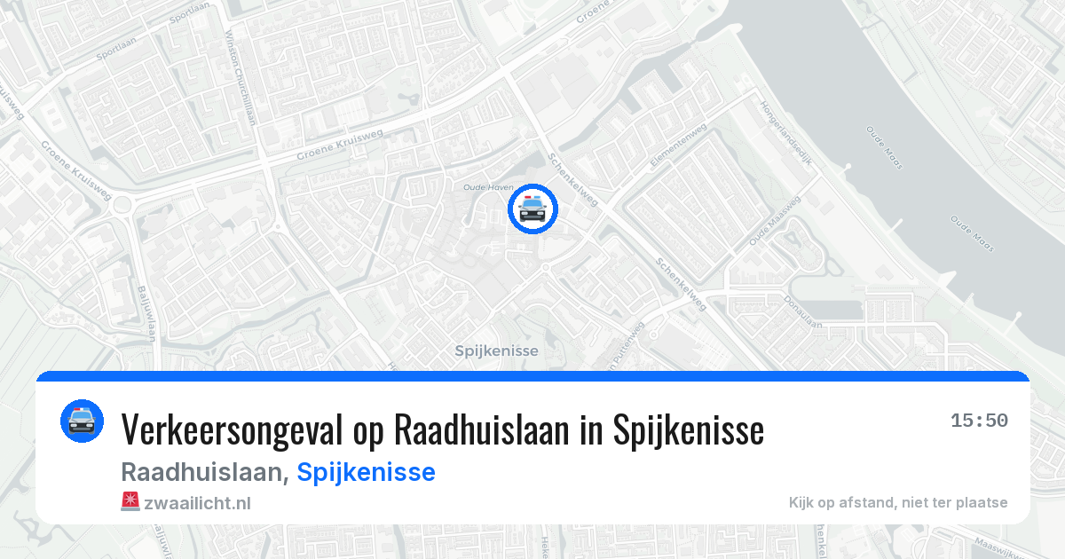 Verkeersongeval op Raadhuislaan in Spijkenisse — 23 jul 2026