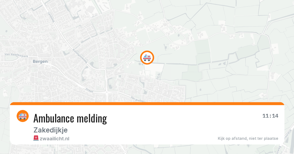 Ambulance melding — 13 mei 2026