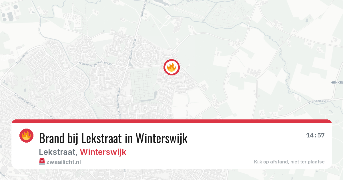 Brand bij Lekstraat in Winterswijk — 24 jun 2026
