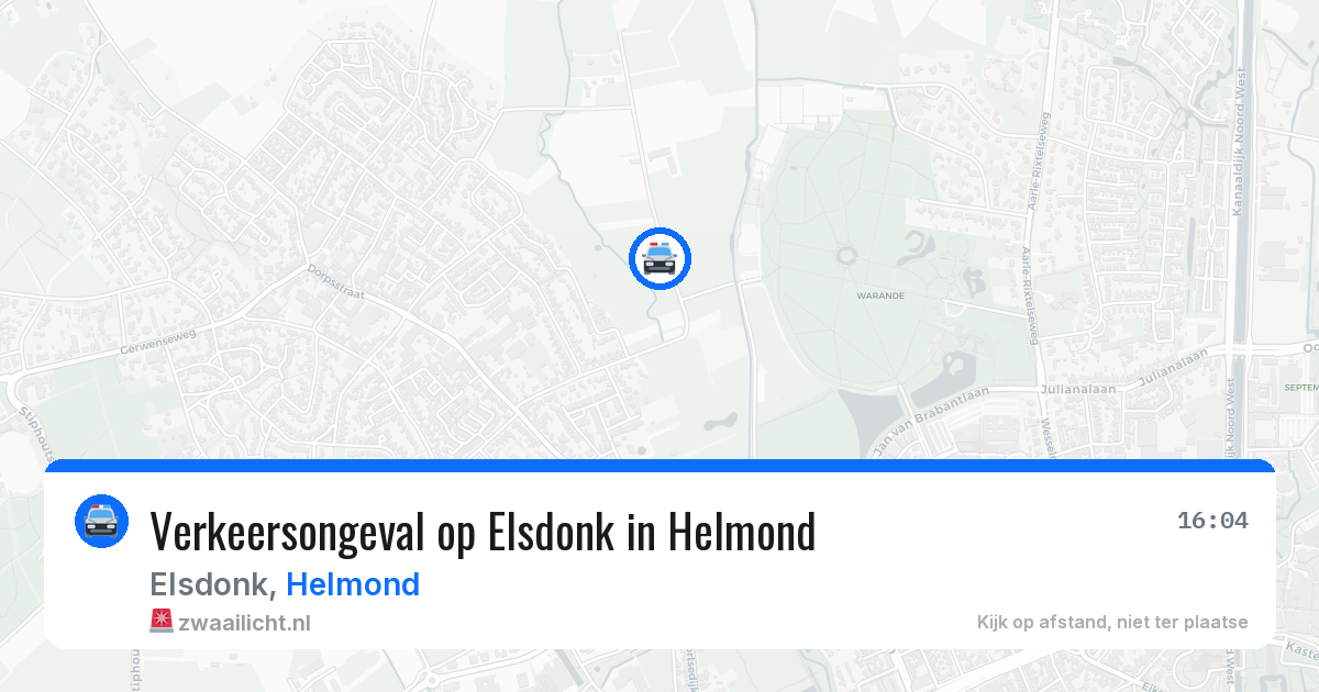 Verkeersongeval op Elsdonk in Helmond — 1 mei 2026
