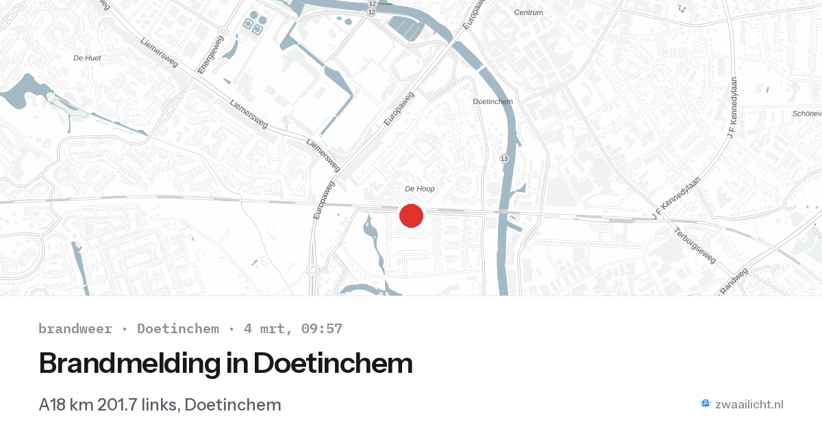 Brandmelding in Doetinchem — 4 mrt 2026