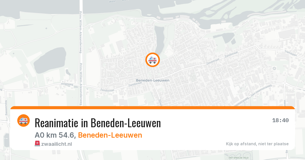 Reanimatie in Beneden-Leeuwen — 30 apr 2026