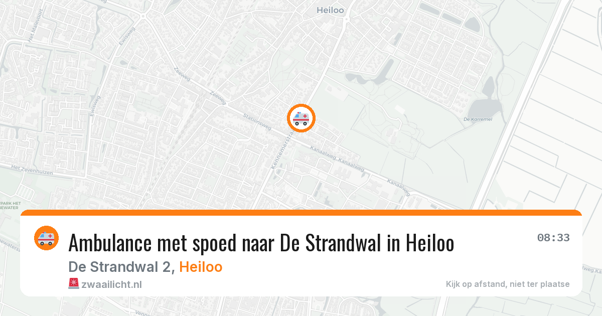 Ambulance met spoed naar De Strandwal in Heiloo — 23 feb 2026