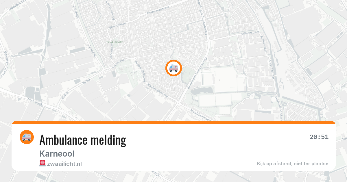 Ambulance melding — 20 jan 2026