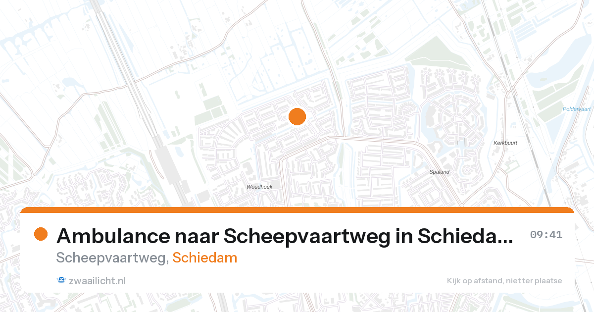 Ambulance naar Scheepvaartweg in Schiedam — 28 aug 2026
