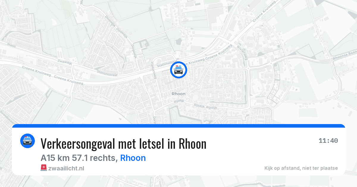 Verkeersongeval met letsel in Rhoon — 11 mei 2026