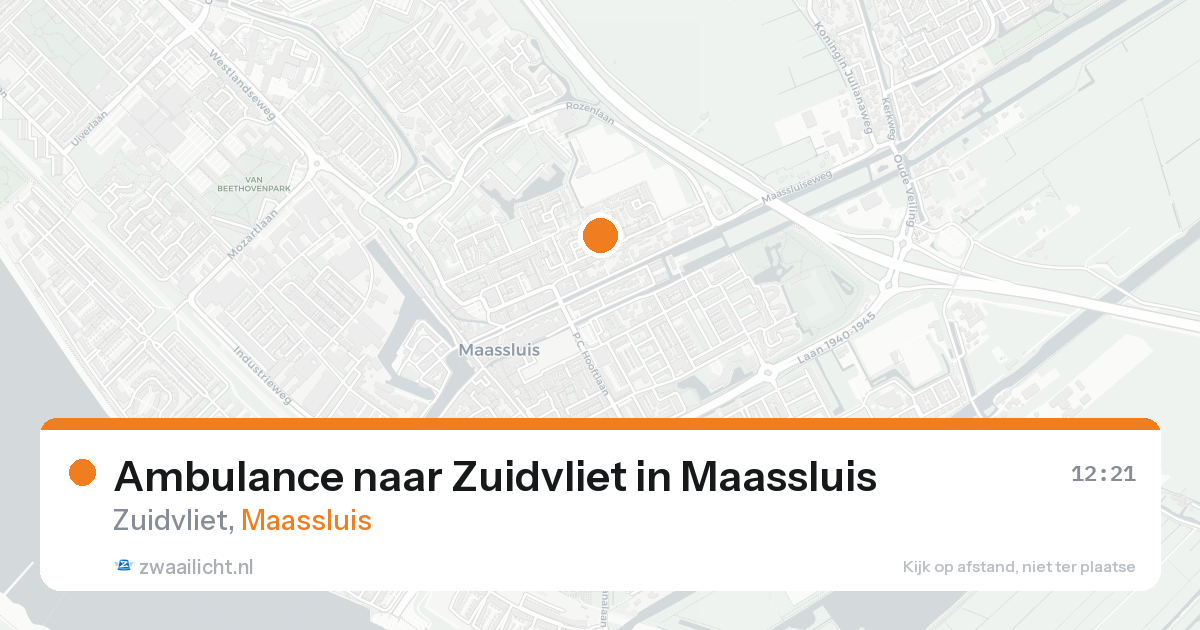 Ambulance naar Zuidvliet in Maassluis — 16 aug 2026