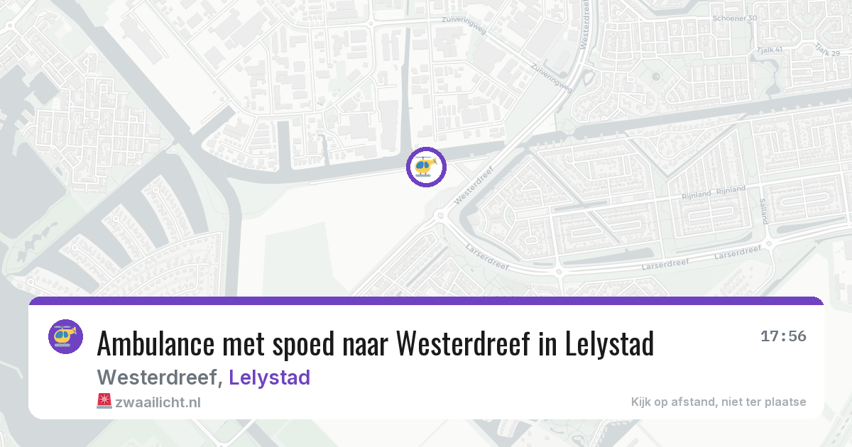 Ambulance met spoed naar Westerdreef in Lelystad — 3 aug 2026