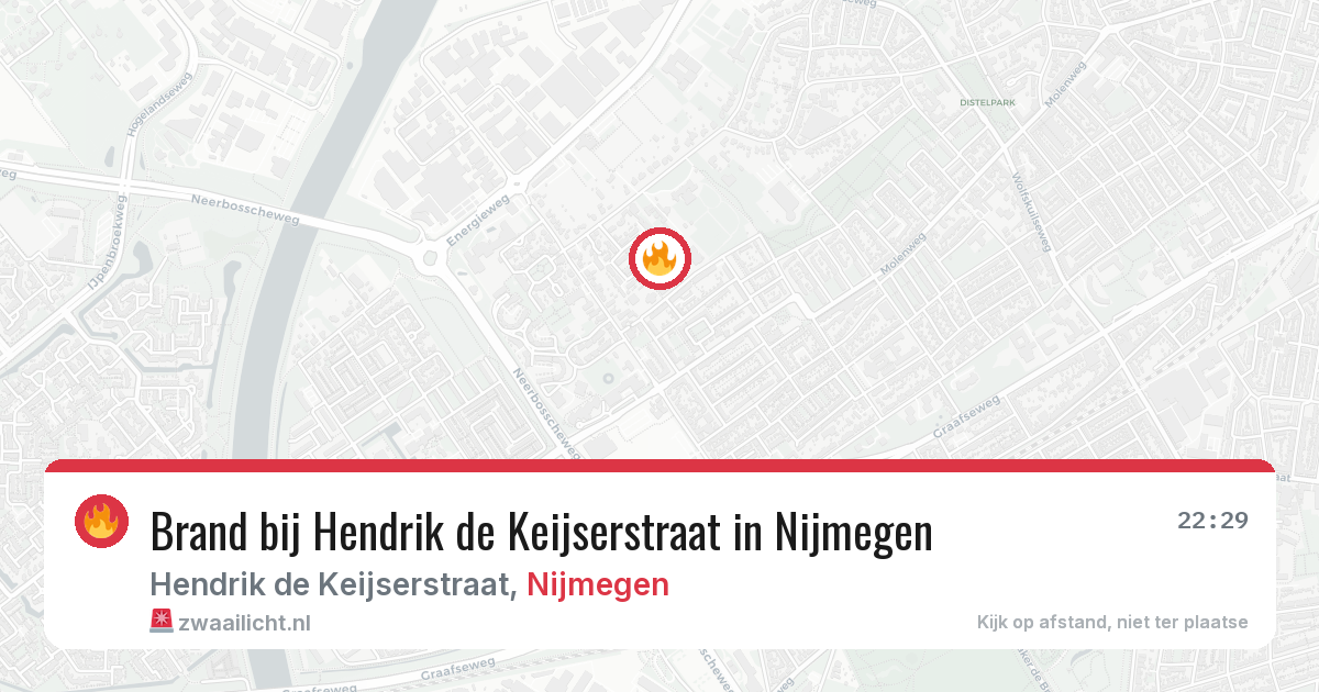 Brand bij Hendrik de Keijserstraat in Nijmegen — 1 jul 2026