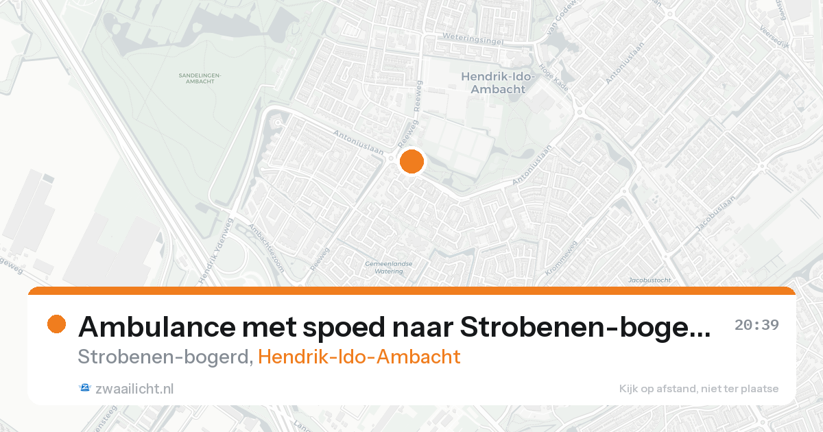 Ambulance met spoed naar Strobenen-bogerd in Hendrik-Ido-Ambacht — 30 jan 2026