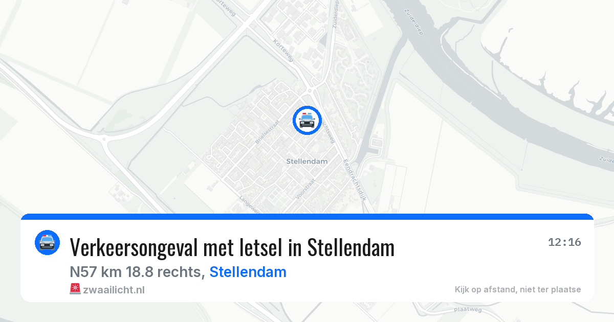 Verkeersongeval met letsel in Stellendam — 1 mei 2026