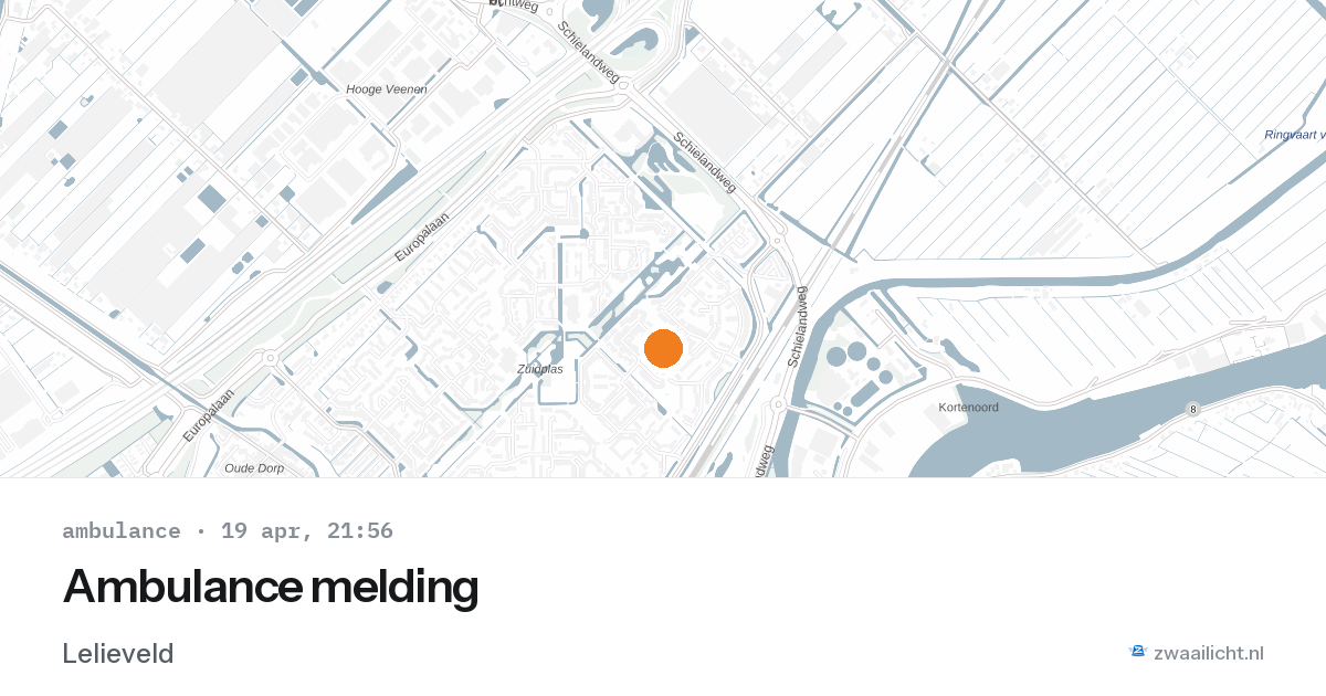 Ambulance melding — 19 apr 2026