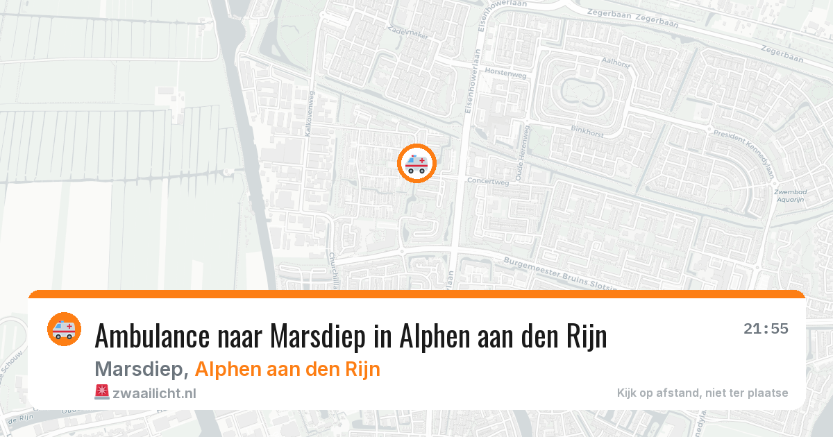 Ambulance naar Marsdiep in Alphen aan den Rijn — 29 mei 2026