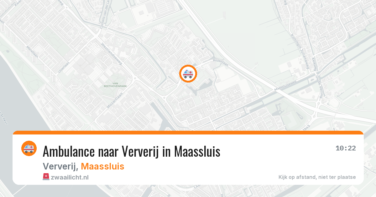 Ambulance naar Ververij in Maassluis — 14 jul 2026