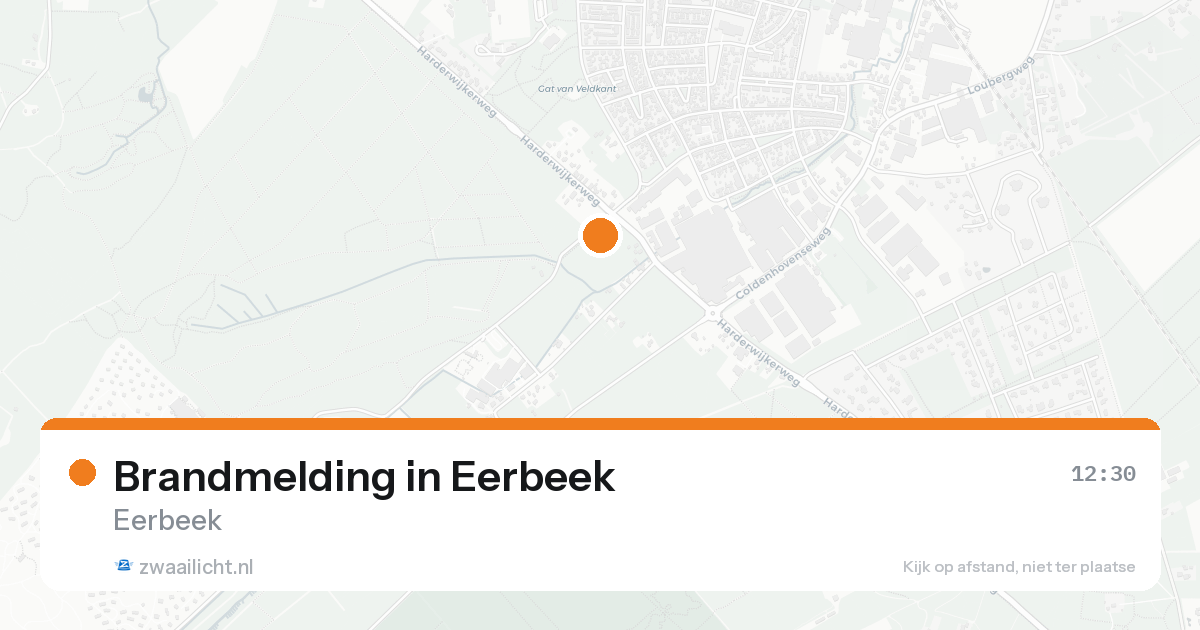 Brandmelding in Eerbeek — 14 aug 2026