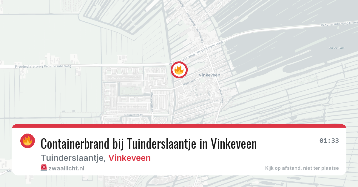 Containerbrand bij Tuinderslaantje in Vinkeveen — 26 jul 2026