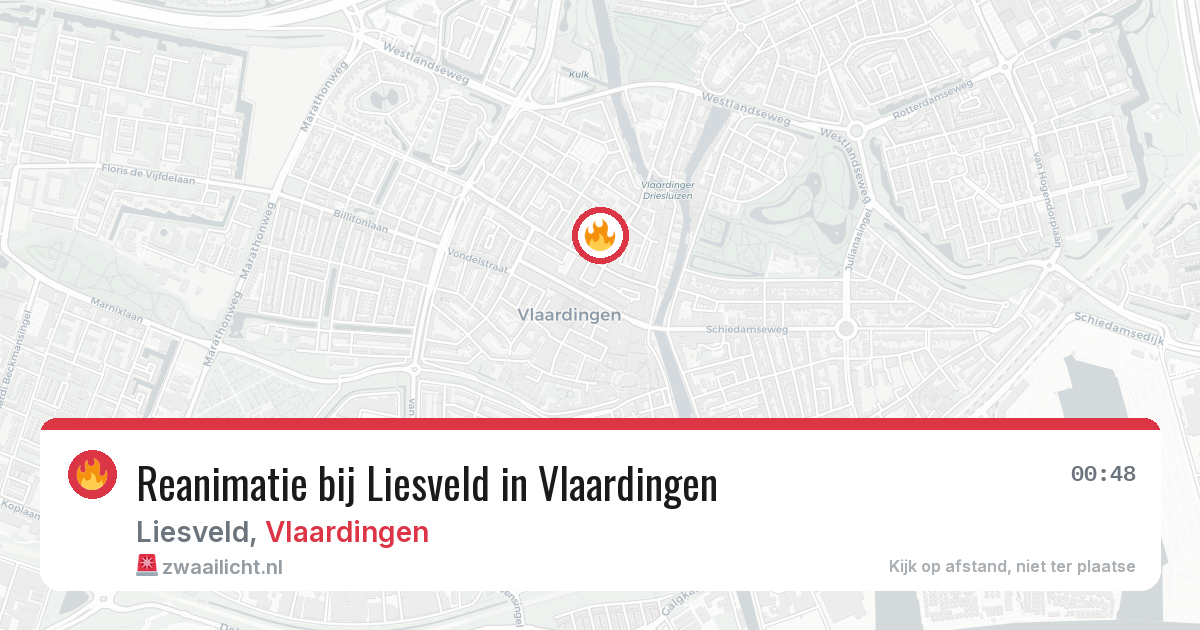 Reanimatie bij Liesveld in Vlaardingen — 11 apr 2026