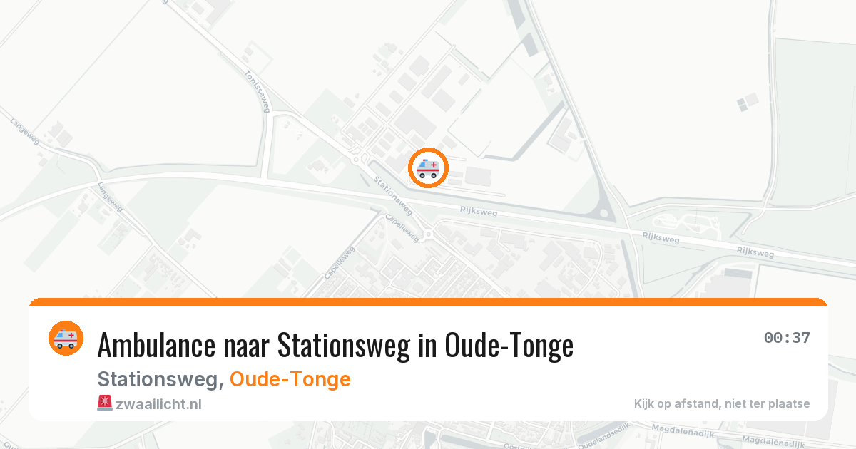 Ambulance naar Stationsweg in Oude-Tonge — 23 jun 2026