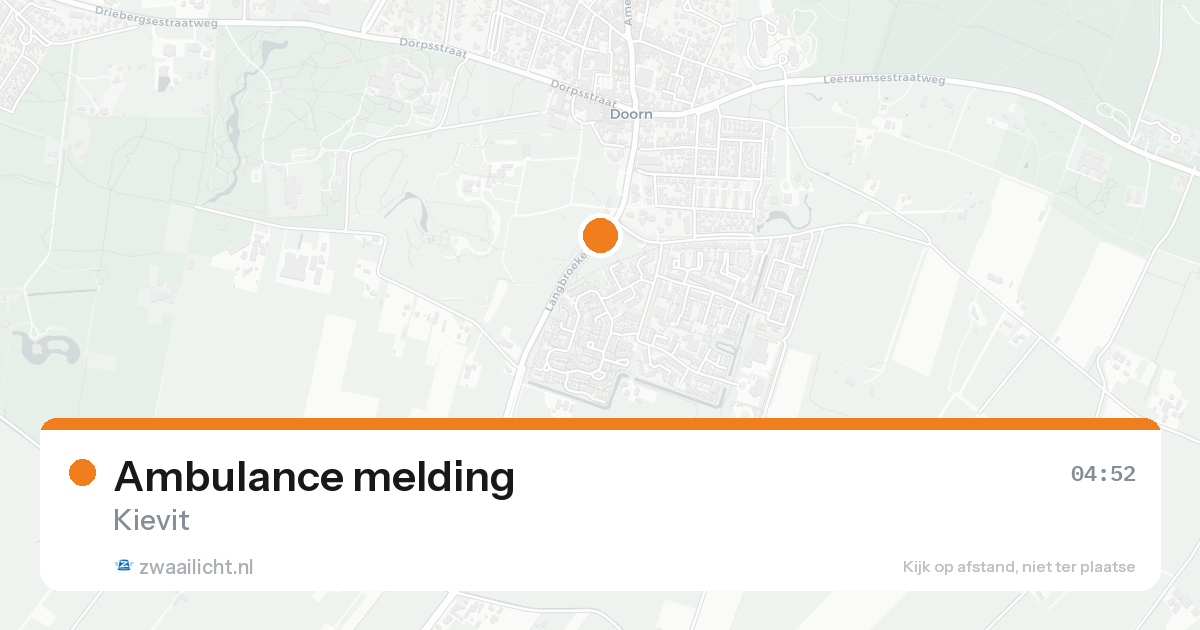 Ambulance melding — 5 mei 2026