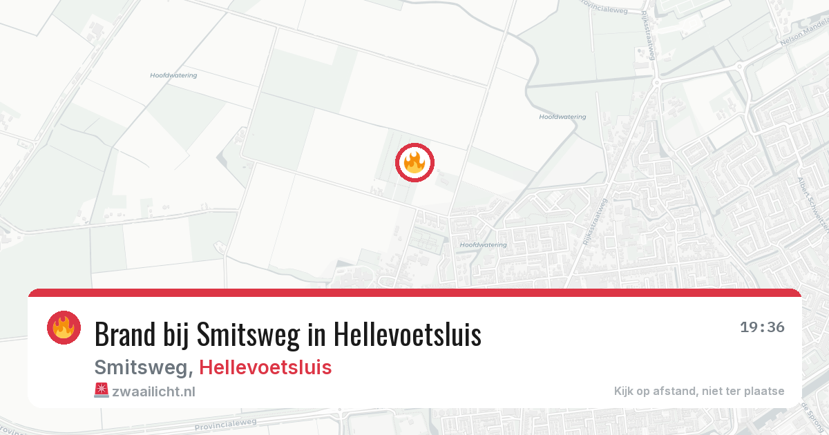 Brand bij Smitsweg in Hellevoetsluis — 2 jun 2026