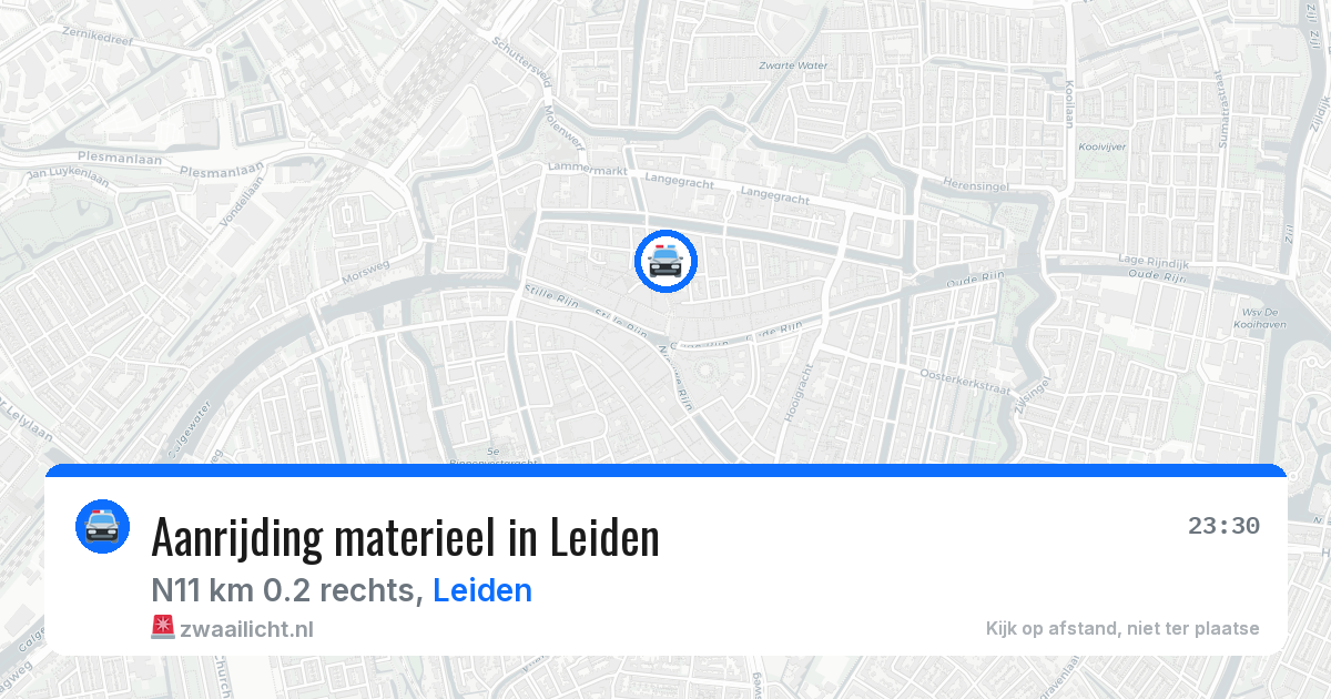 Aanrijding materieel in Leiden — 26 mrt 2026