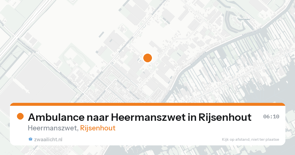 Ambulance naar Heermanszwet in Rijsenhout — 30 mei 2026