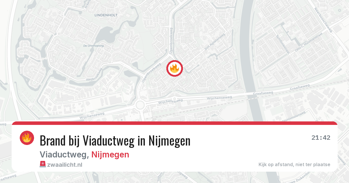 Brand bij Viaductweg in Nijmegen — 16 jul 2026