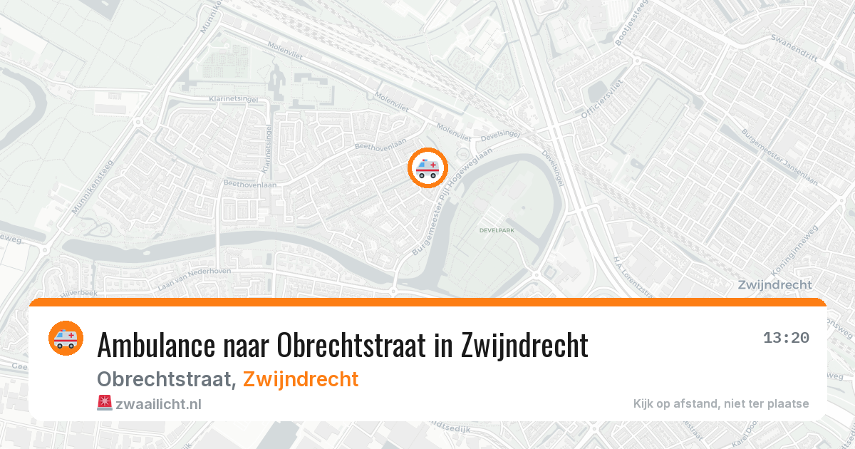 Ambulance naar Obrechtstraat in Zwijndrecht — 24 jun 2026