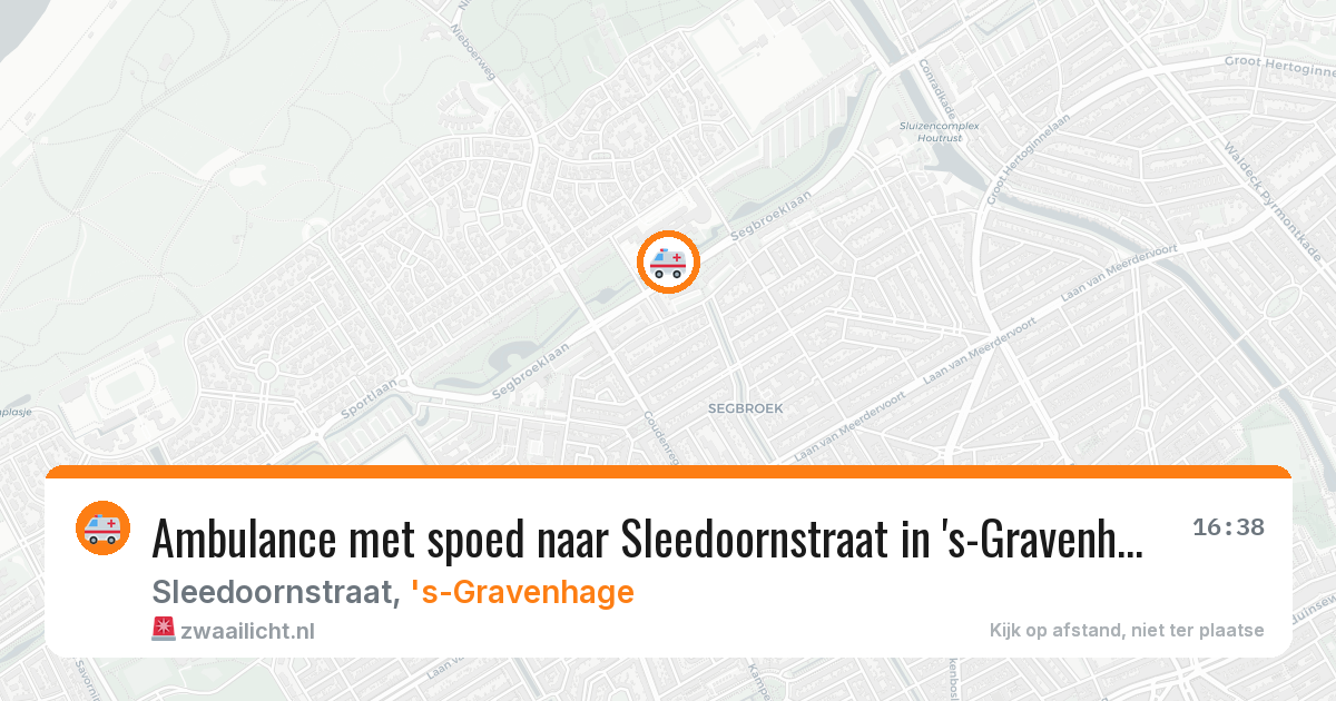 Ambulance met spoed naar Sleedoornstraat in 's-Gravenhage — 19 mei 2026