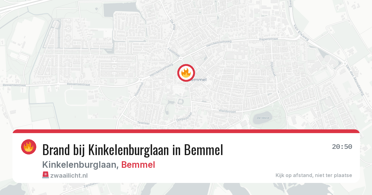 Brand bij Kinkelenburglaan in Bemmel — 4 aug 2026