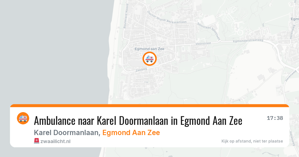 Ambulance naar Karel Doormanlaan in Egmond Aan Zee — 10 mei 2026