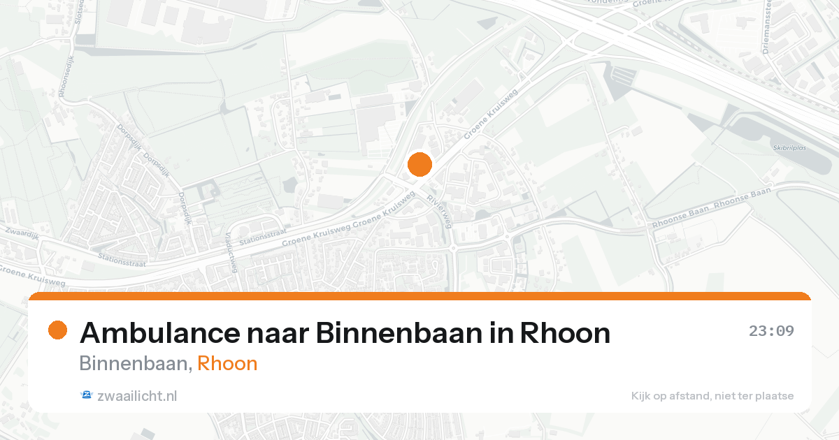 Ambulance naar Binnenbaan in Rhoon — 1 jul 2026