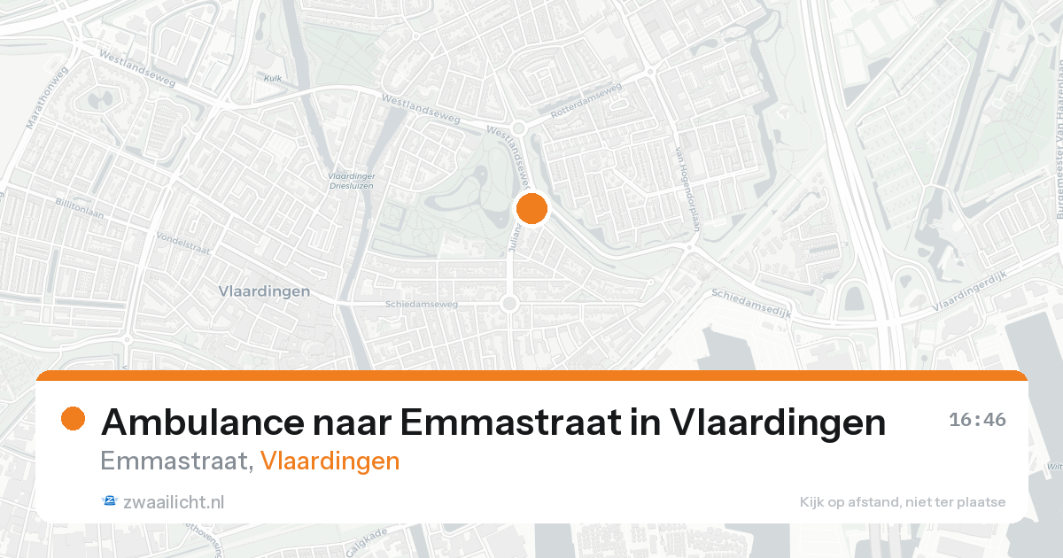 Ambulance naar Emmastraat in Vlaardingen — 30 jun 2026