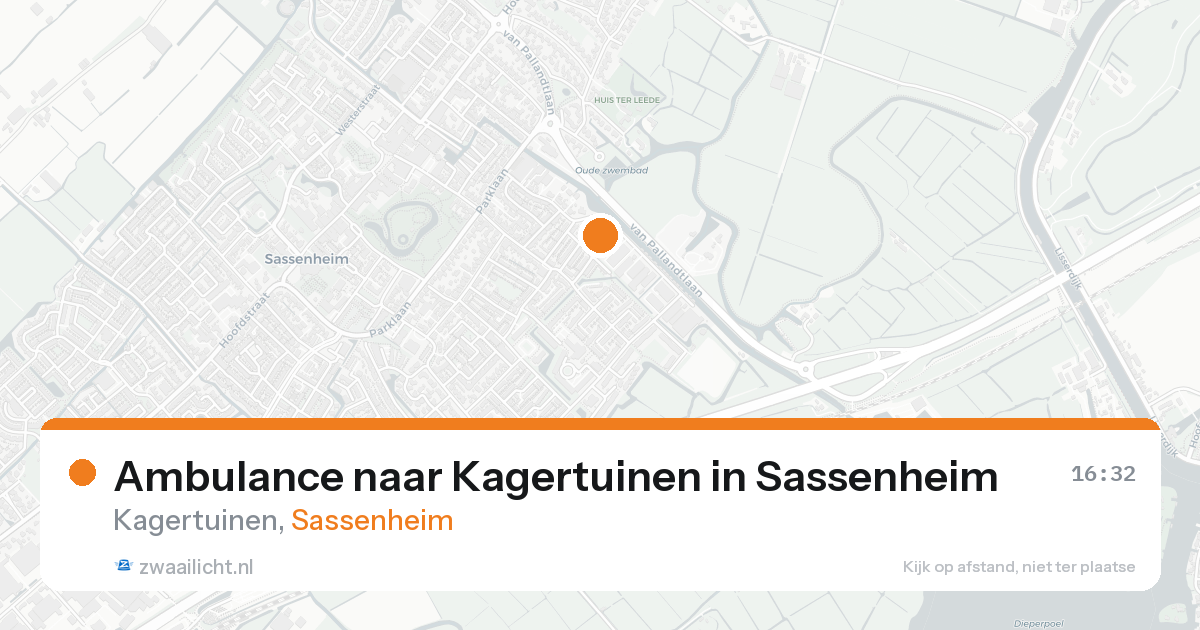 Ambulance naar Kagertuinen in Sassenheim — 20 aug 2026