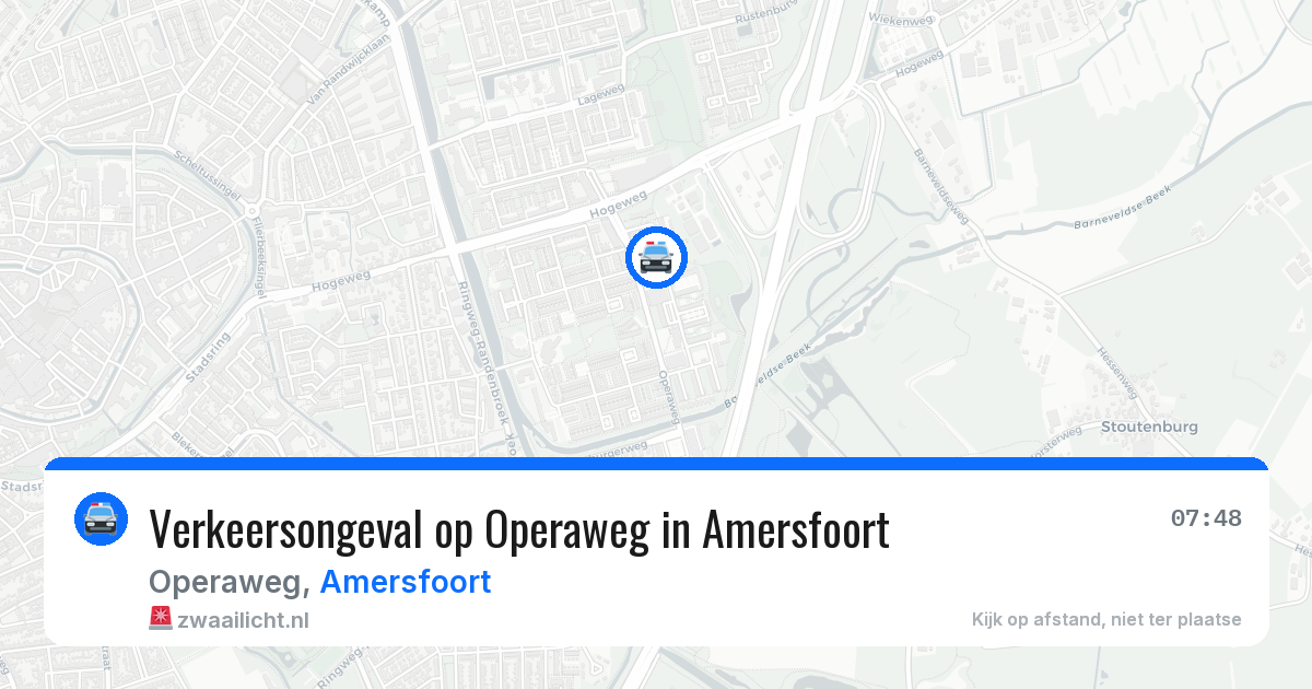 Verkeersongeval op Operaweg in Amersfoort — 16 jun 2026