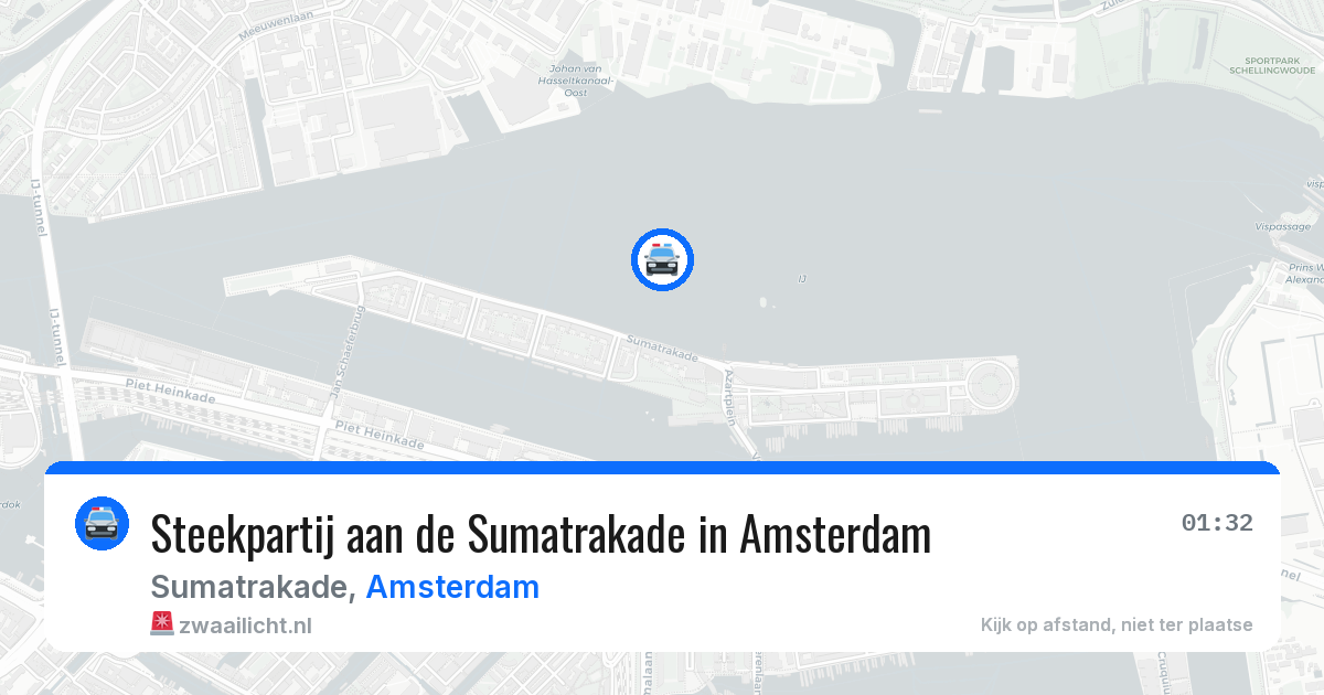 Steekpartij aan de Sumatrakade in Amsterdam — 31 jul 2026