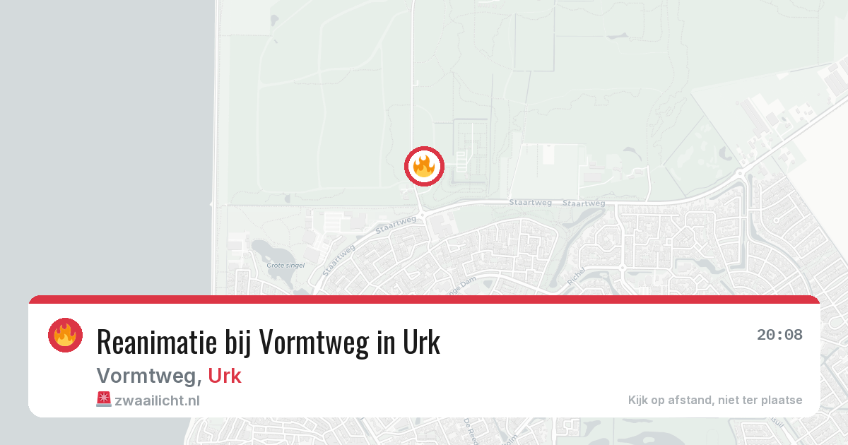 Reanimatie bij Vormtweg in Urk — 23 jun 2026