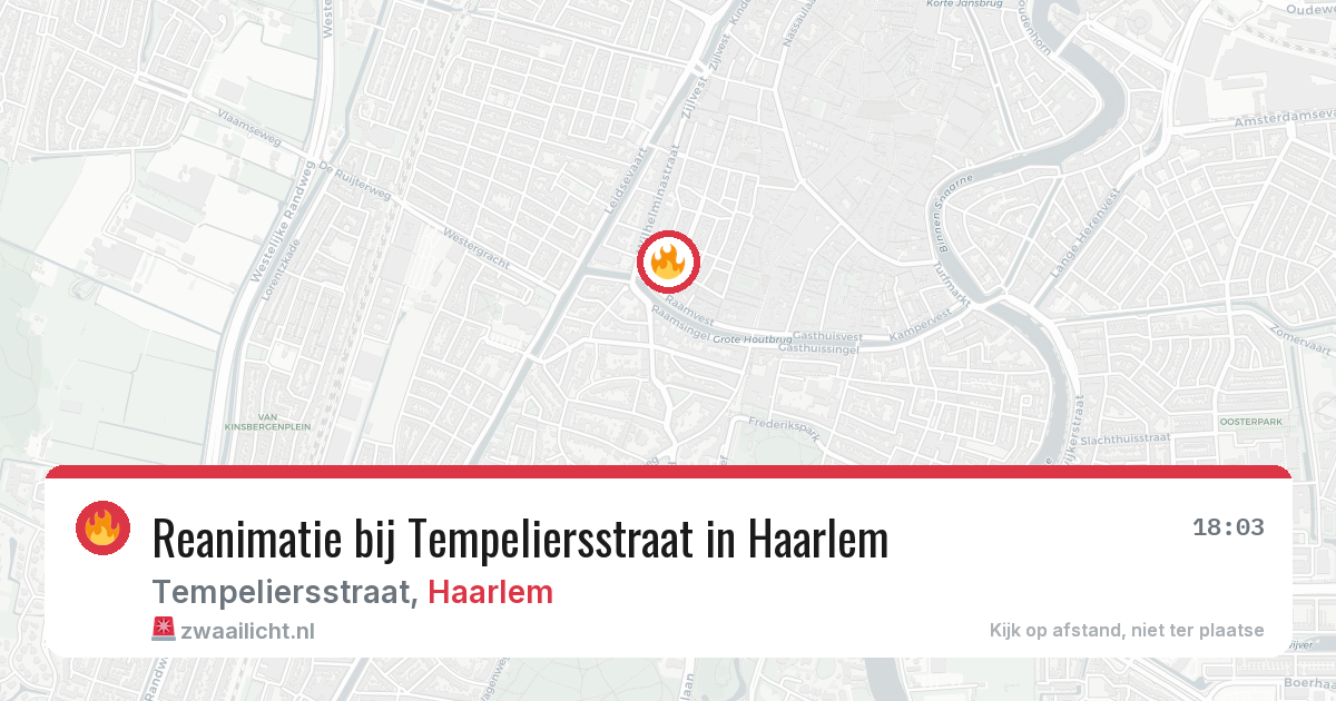 Reanimatie bij Tempeliersstraat in Haarlem — 5 mei 2026