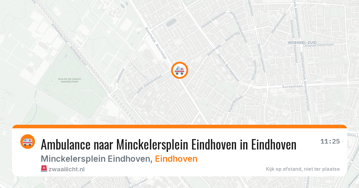 Ambulance naar Minckelersplein Eindhoven in Eindhoven — 10 jun 2026