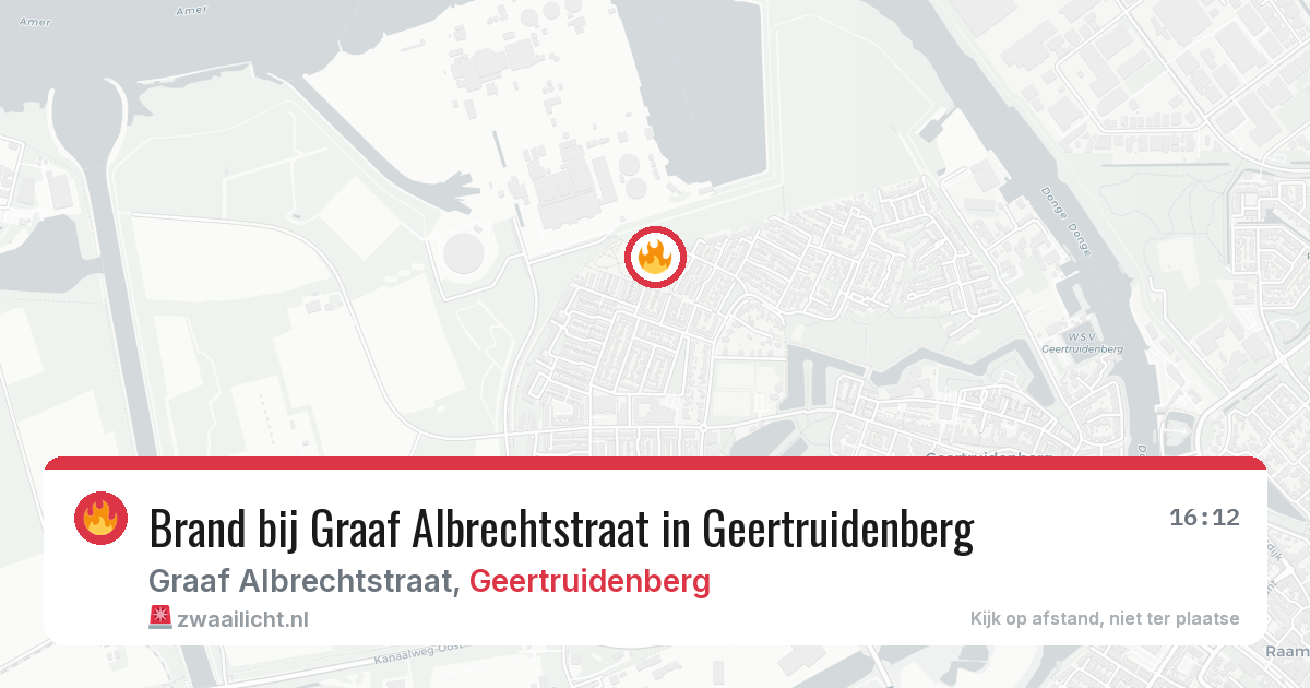 Brand bij Graaf Albrechtstraat in Geertruidenberg — 2 mei 2026