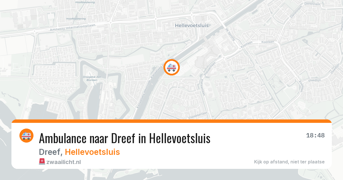 Ambulance naar Dreef in Hellevoetsluis — 7 aug 2026