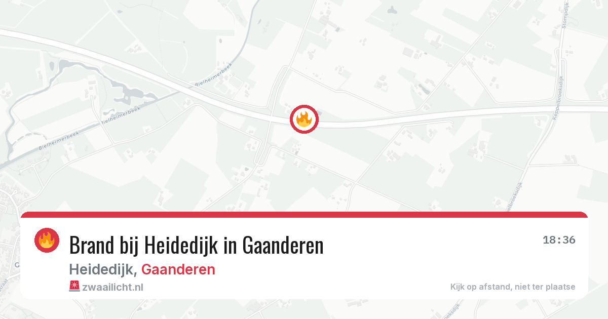 Brand bij Heidedijk in Gaanderen — 31 mrt 2026