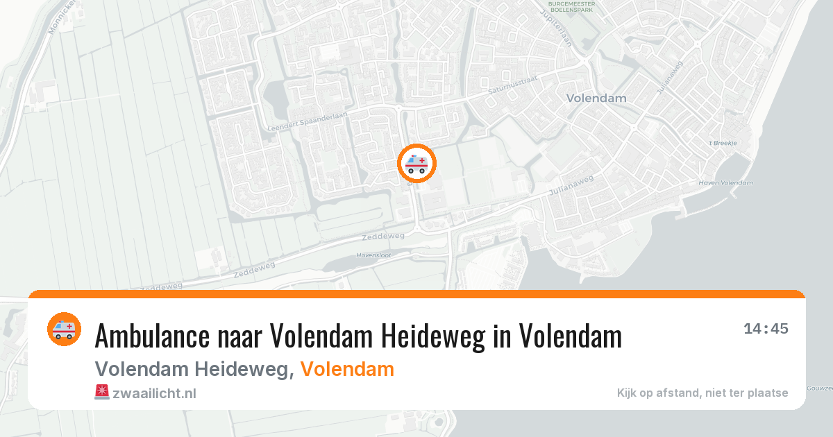 Ambulance naar Volendam Heideweg in Volendam — 8 feb 2026
