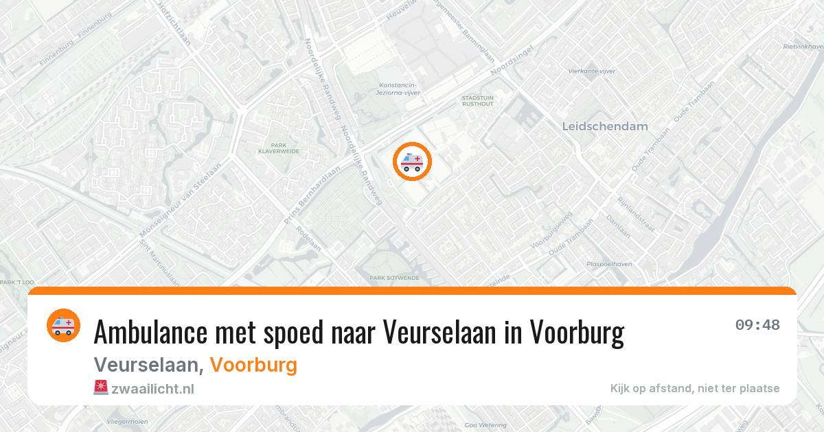 Ambulance met spoed naar Veurselaan in Voorburg — 25 mrt 2026