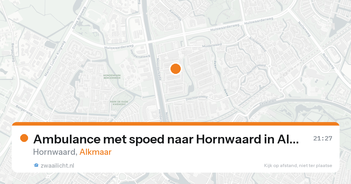 Ambulance met spoed naar Hornwaard in Alkmaar — 7 feb 2026