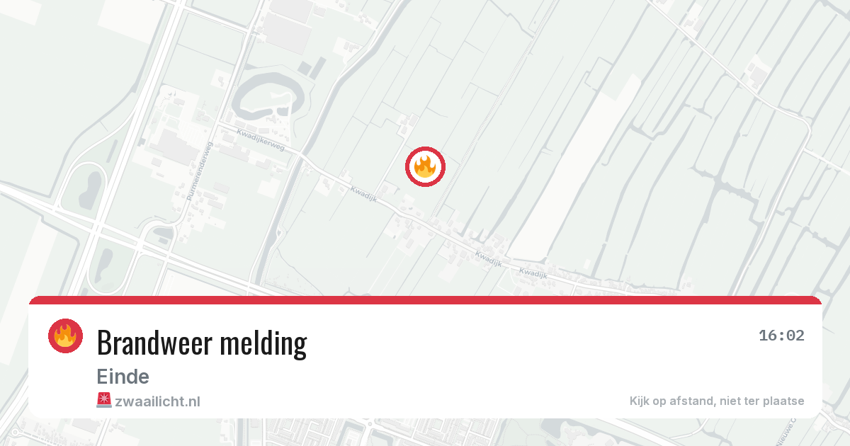 Brandweer melding — 18 jun 2026