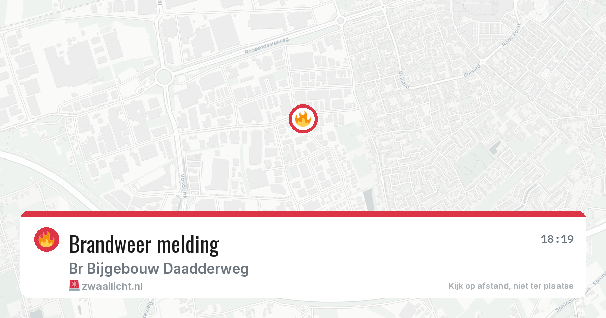 Brandweer melding — 5 jun 2026